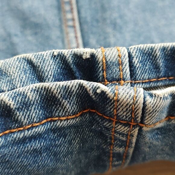 Button Front Size XS Garage Blue Denim Skirt - Picture 8 of 10